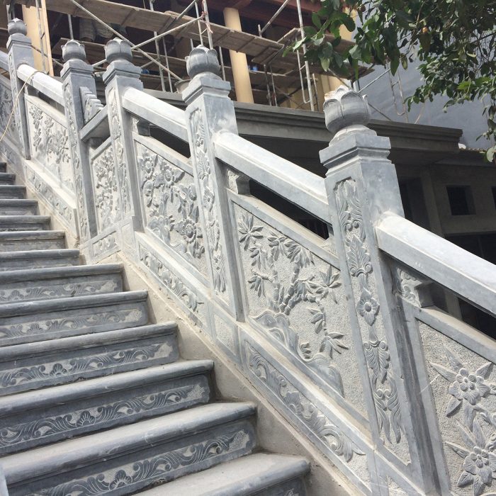 Lan can đá, cầu thang đá