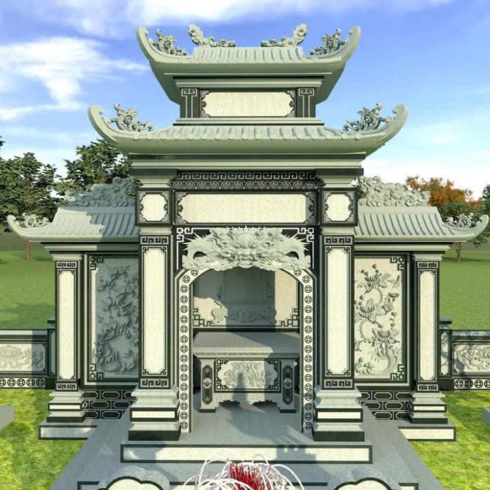 Lăng thờ tam đao có cánh